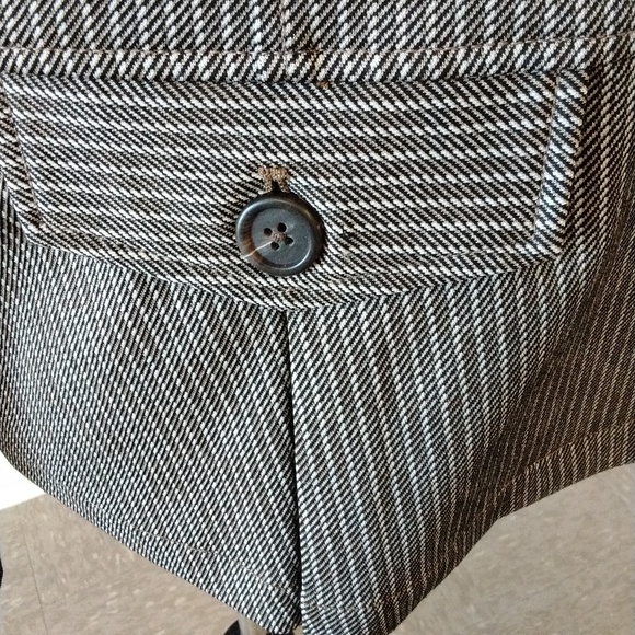 Peplum Blazer Camel / Sand Stripe - Picture 6 of 9